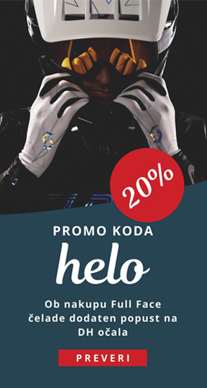 Full Face čelada DH očala promo